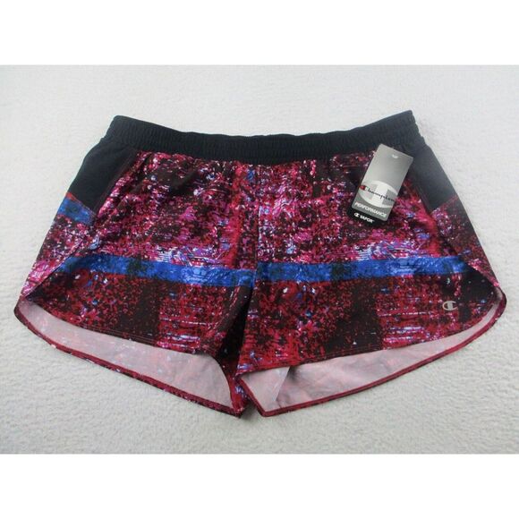 NWT Champion Shorts Womens‎ XLPerformance Vapor  Black Red Gym Active Running - Picture 1 of 12